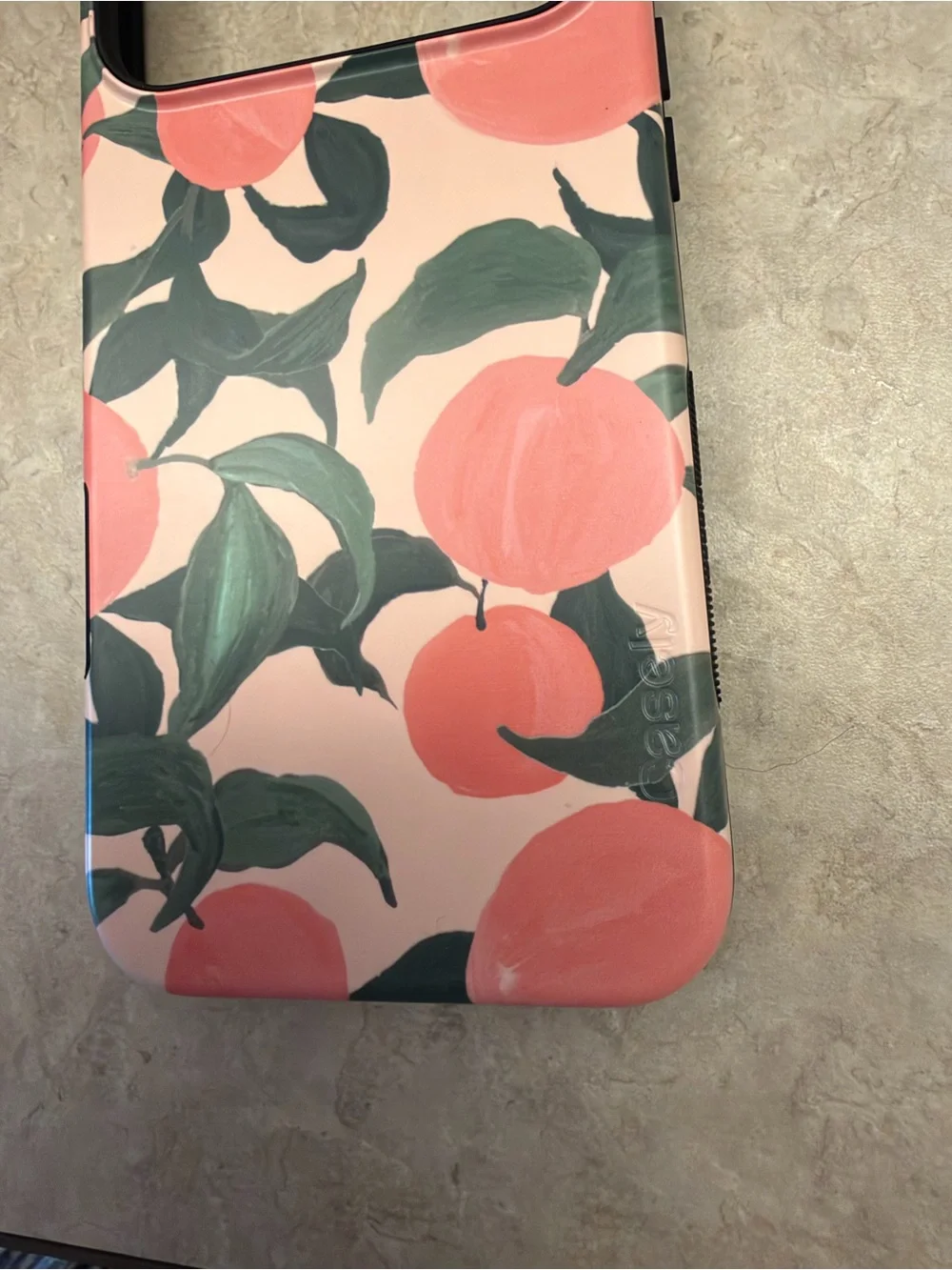 NEW CASELY Pink/Sherbet Peach Print iPhone 17 Pro Max Case